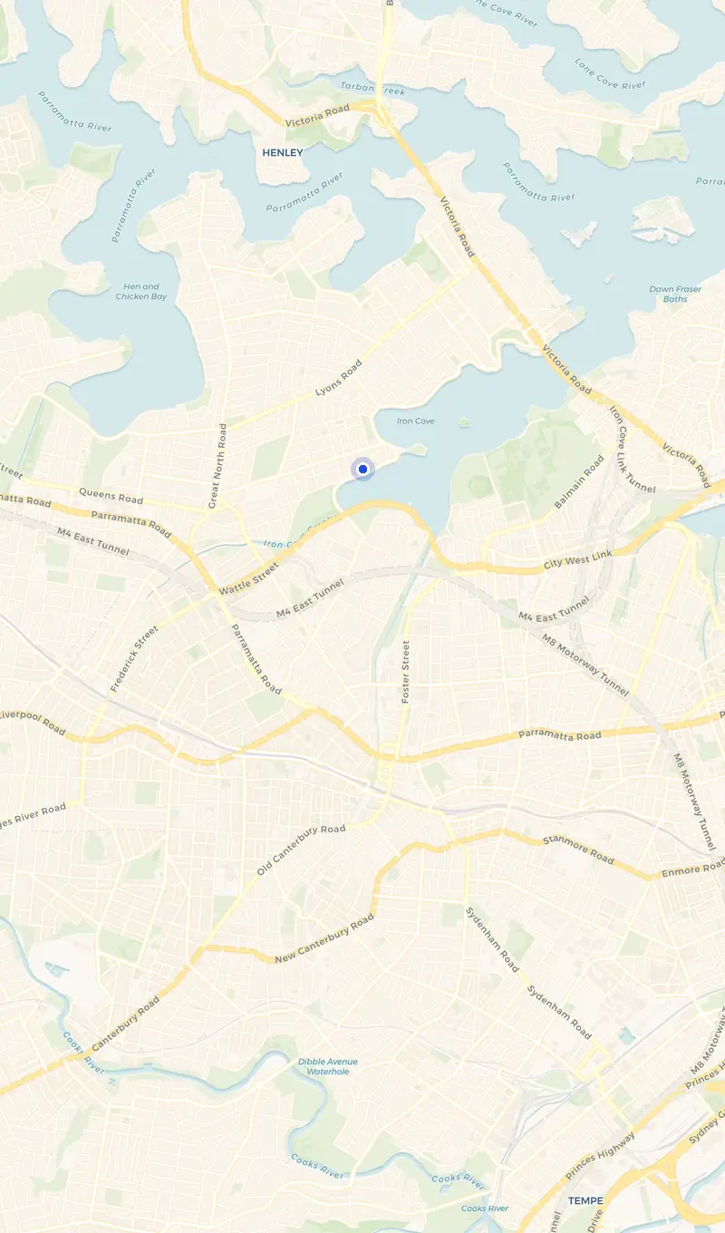 Map of the Rodd Point service area and the surrounding suburbs we cover.